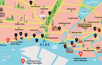 Hamburg Guide: Stadtplan mit 15 Insider-Tipps für einen Besuch in der Hansestadt