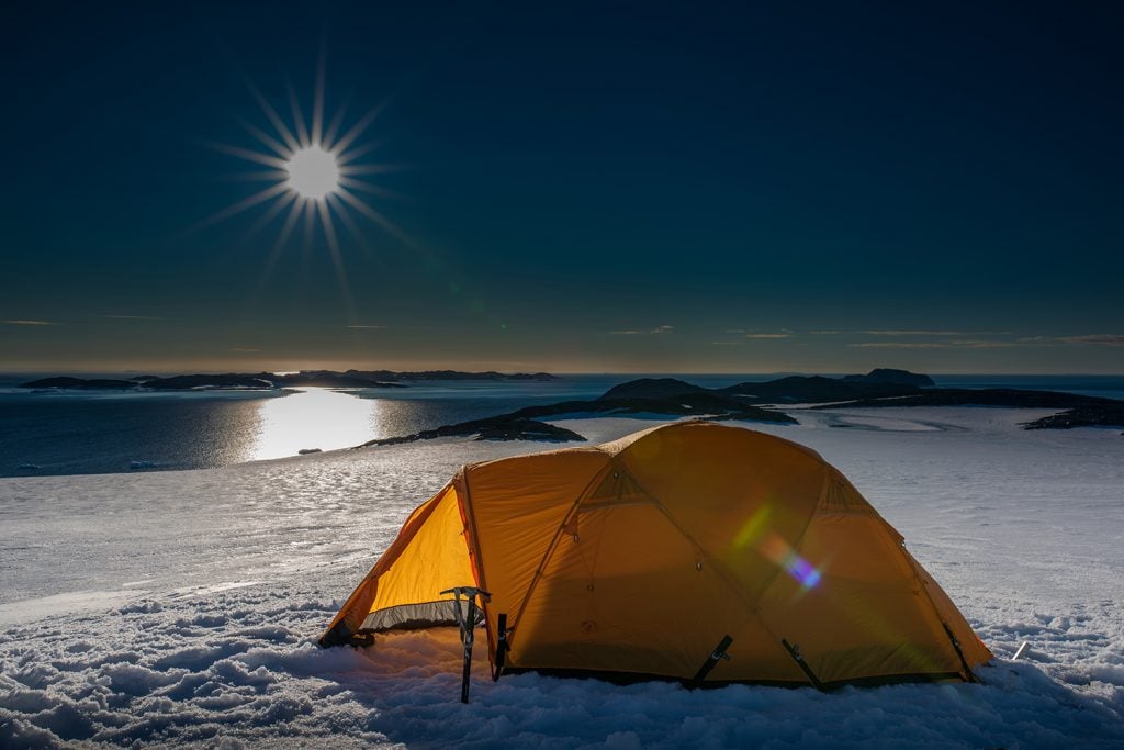 Landausflug Hurtigruten Camping in der Antarktis