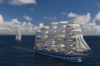 Die Royal Clipper unter vollen Segeln