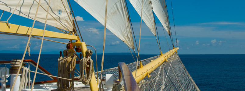 Blick vom Deck der Star Clipper