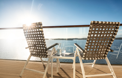 Sonne und frische Meerluft auf dem privaten Balkon genießen