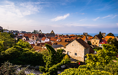 Visby auf der schönen schwedischen Insel Gotland