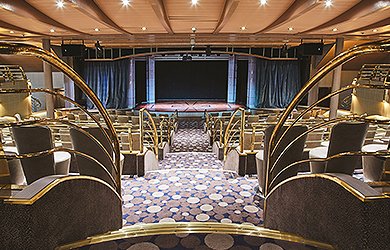 Theater an Bor des Silversea-Flottenneulings