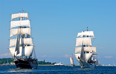 Kiel ist nicht nur zur Kieler Woche ein Hotspot für Schiffsanläufe
