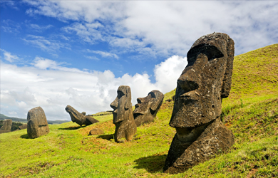 Osterinsel Skulpturen Moai