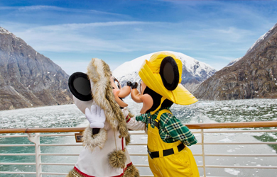 Disney Cruise Line Mickey Mouse in Alaska