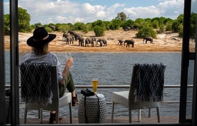 Balkonkabine mit Blick auf den Chobe