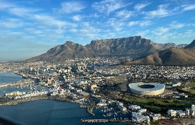Blick auf den Tafelberg in Kapstadt